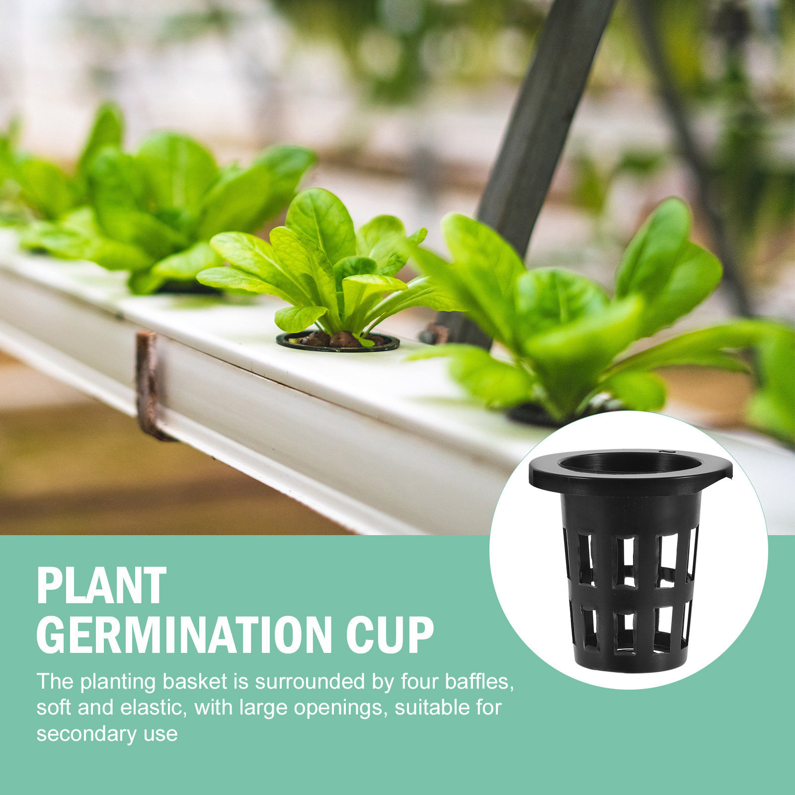 50Pcs Plastic Planting Baskets - Plant Pot 评论和价格