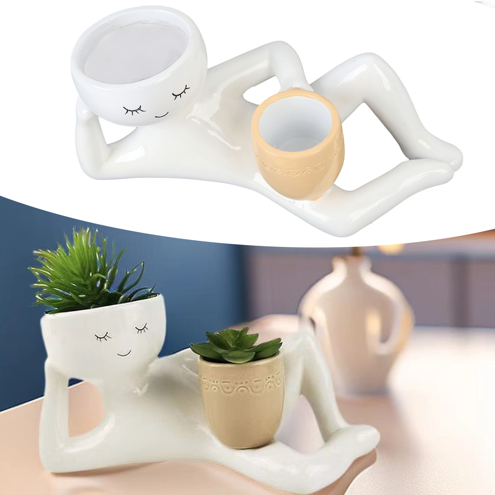 Succulent Pot Creative Breatha - Succulent Set 评论和价格
