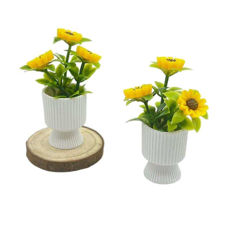 {#} Miniature Sunflower Potted - Plant Pot 评论和价格