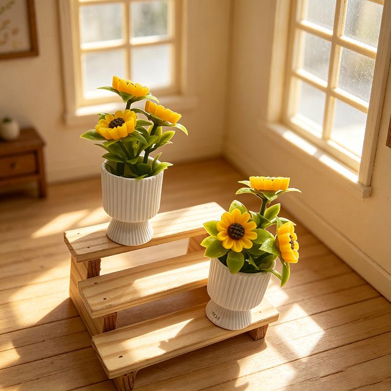 {#} Miniature Sunflower Potted - Plant Pot 评论和价格