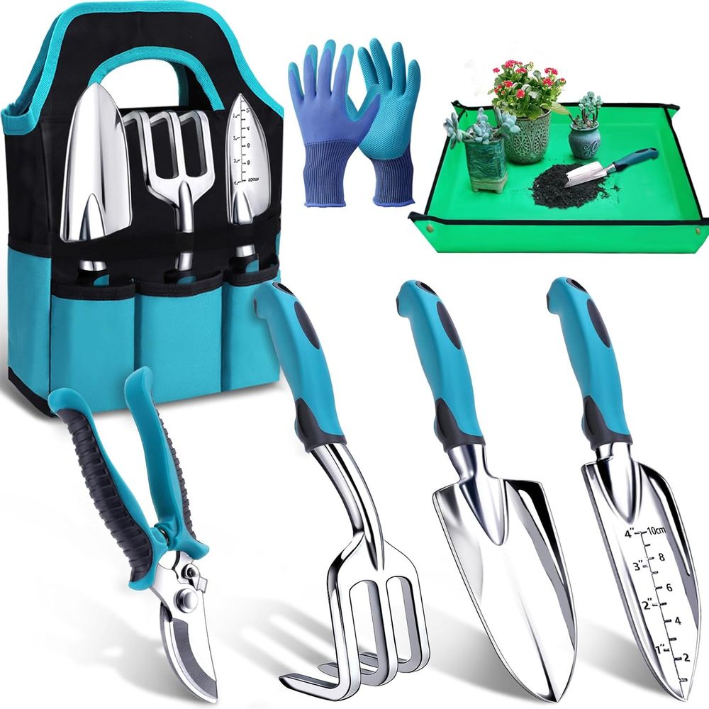 Durable 7-Piece Gardening Tool - Repotting Mat 评论和价格