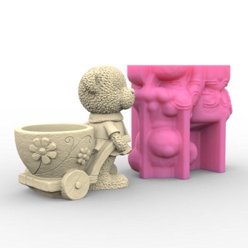 Lovely Bear Gypsum Silicone Mo - Terracotta Pot 评论和价格