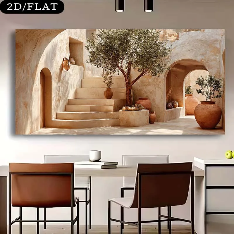 Frameless Canvas Painting2D Fl - Terracotta Pot 评论和价格