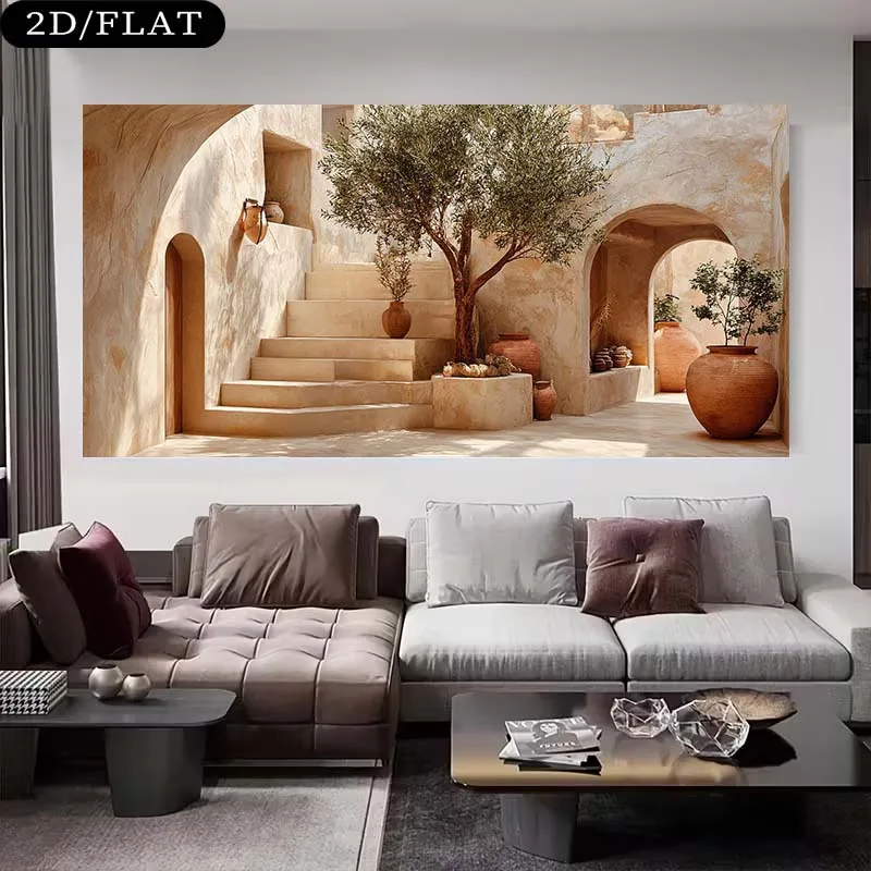 Frameless Canvas Painting2D Fl - Terracotta Pot 评论和价格
